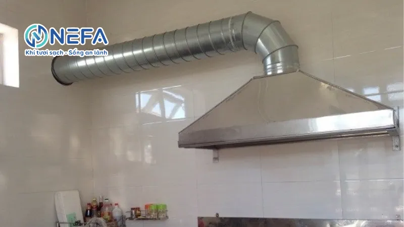 Ưu điểm của quạt hút mùi nối ống gió
