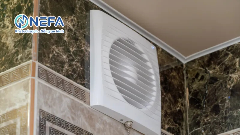 Những điều cần lưu ý khi lắp quạt thông gió nhà vệ sinh