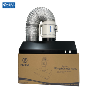 Combo Máng Hút Mùi Thép Sơn Tĩnh Điện Và Quạt Thông Gió HF150-HF200