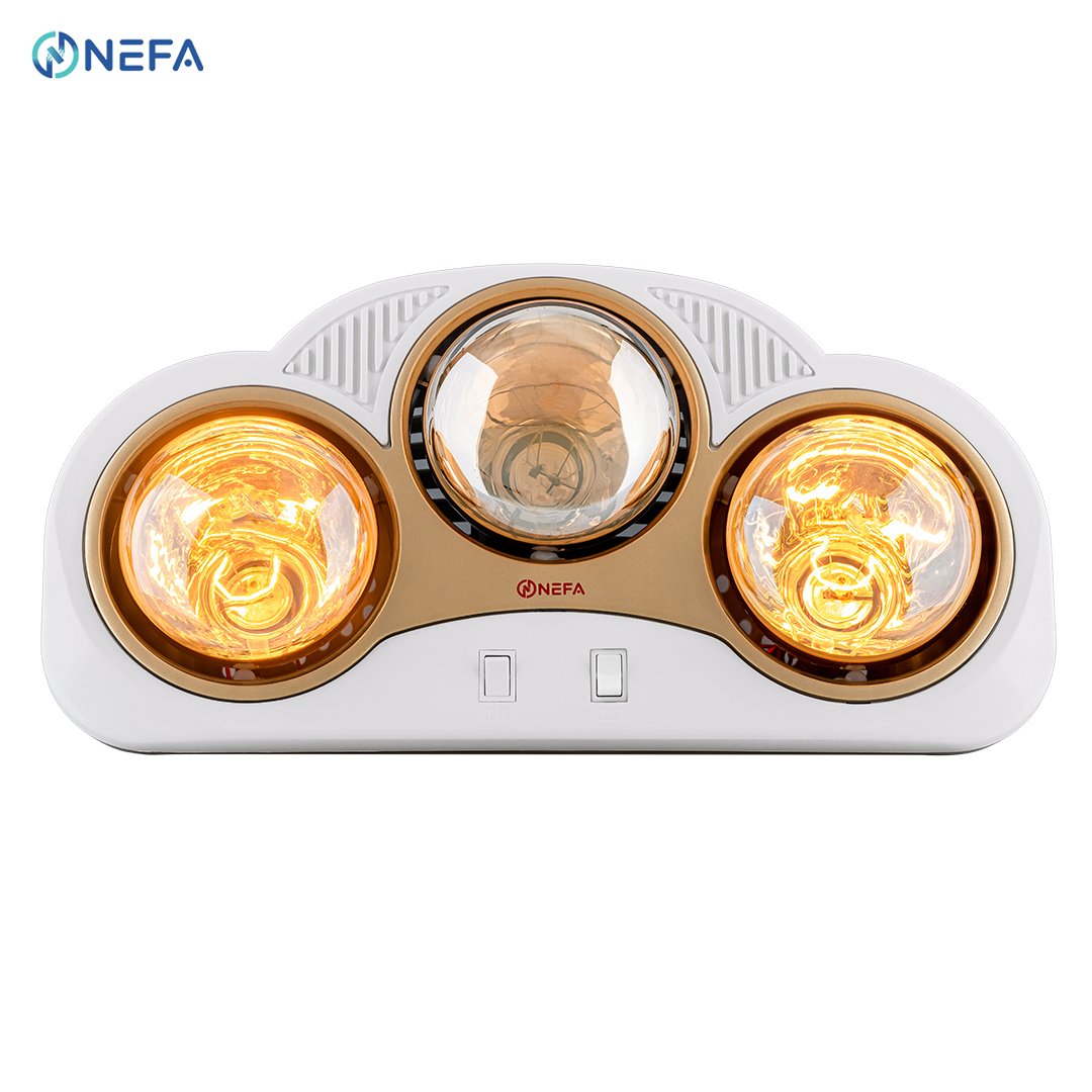 Đèn Sưởi Nhà Tắm 3 Bóng – CONG – NFC-3B