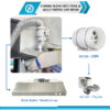 Combo Quạt Hút Mùi Máng Chụp Inox