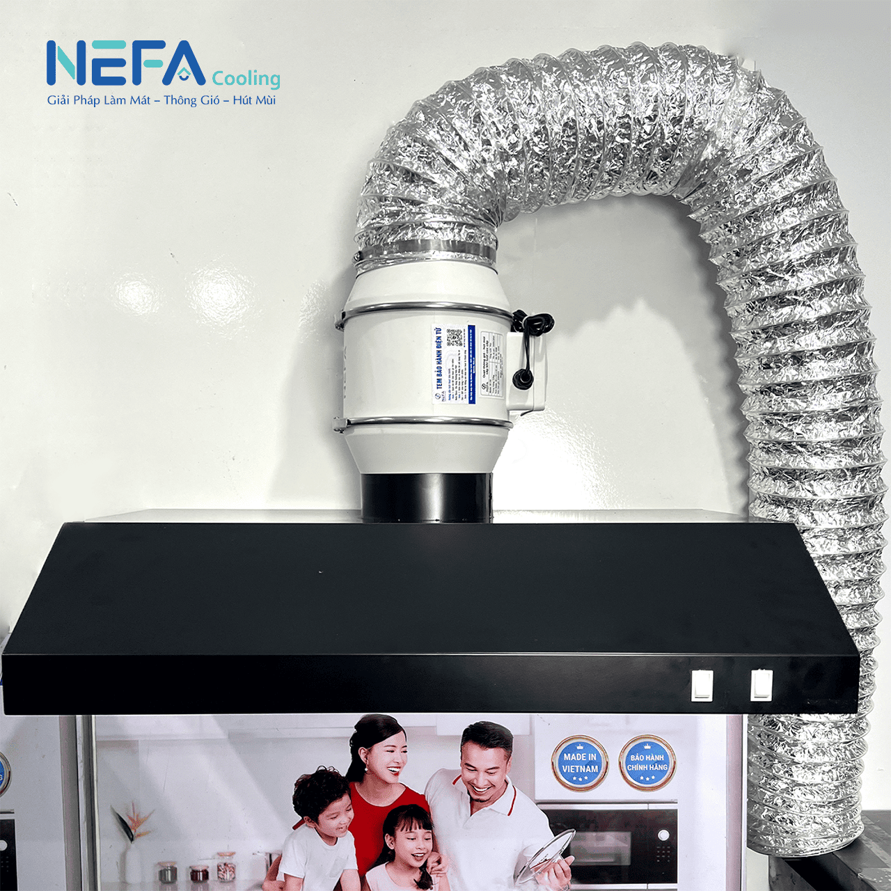 Máng Chụp Hút Mùi Thép Sơn Tĩnh Điện Nefa chất liệu cao cấp Máng Chụp Hút Mùi Thép Sơn Tĩnh Điện Nefa chất liệu cao cấp