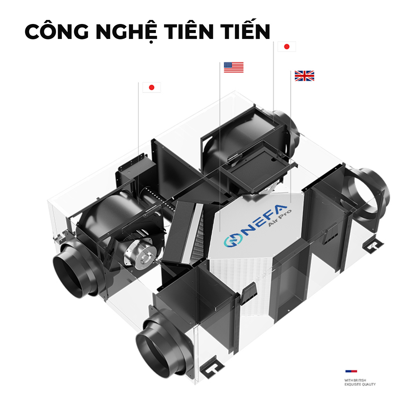 Hệ thống lọc không khí 4 lớp