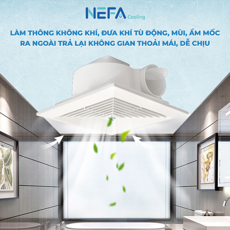 Tính năng nổi bật của quạt thông gió vuông âm trần