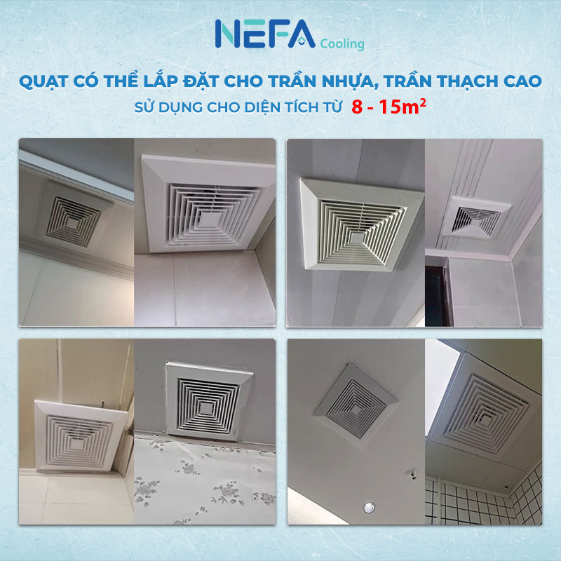 Giới thiệu quạt thông gió vuông âm trần Nefa Coolind 30cm x 30cm Giới thiệu quạt thông gió vuông âm trần Nefa Coolind 30cm x 30cm