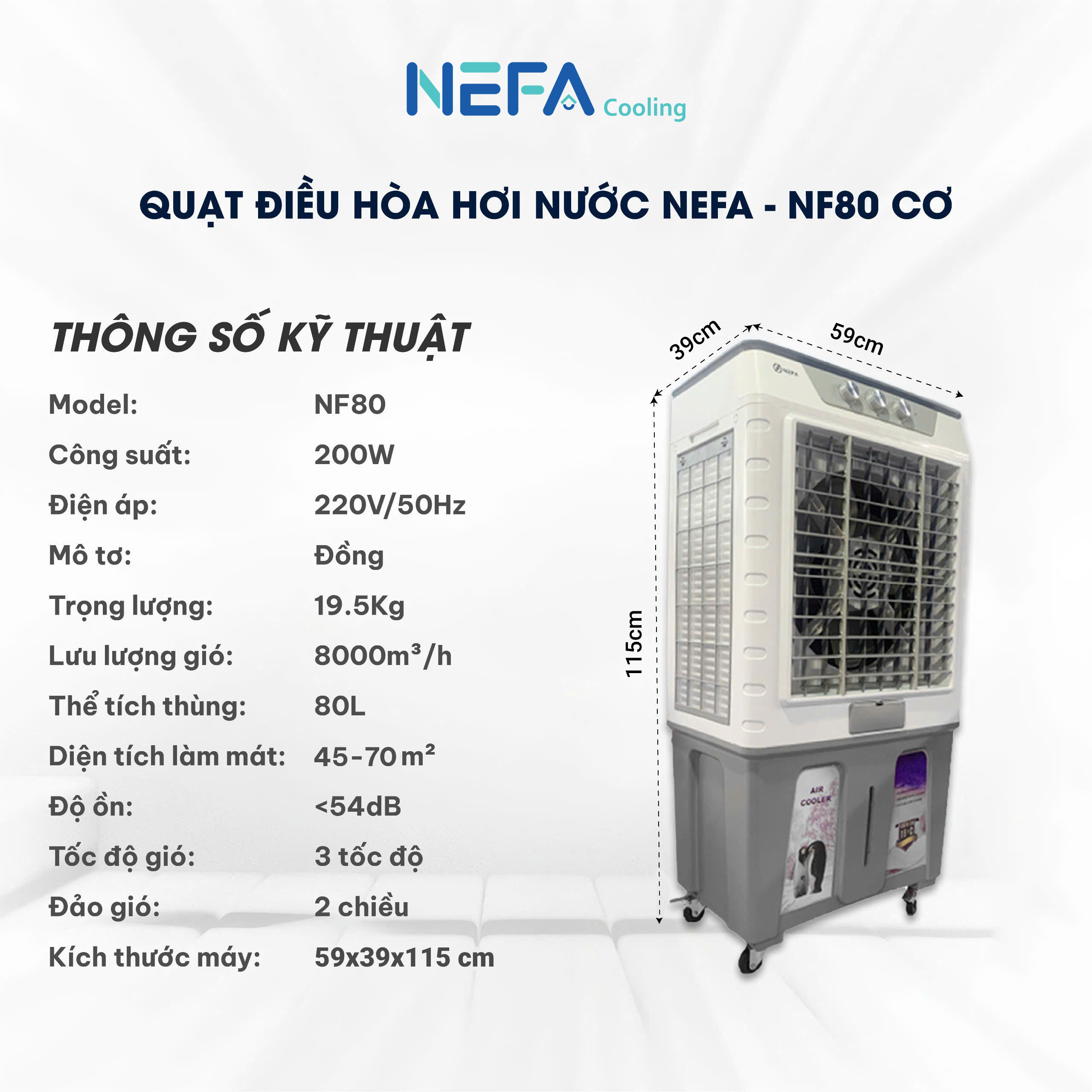 thong-so-ky-thuat-nf-80 Thông số Quạt điều hòa hơi nước Nefa L8600 - Cơ