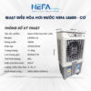 Thông số QDH L8600 cơ Thông số Quạt điều hòa hơi nước Nefa L8600 - Cơ
