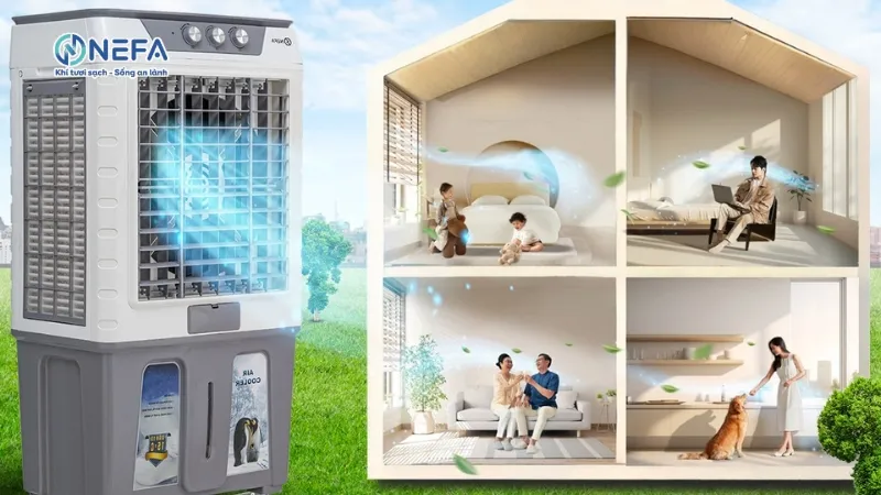 Công dụng khi sử dụng quạt điều hoà