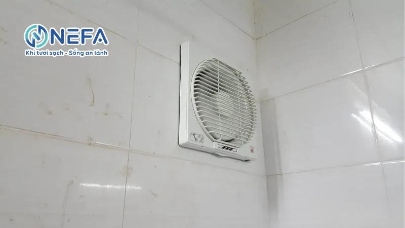 Kích thước quạt hút mùi nhà vệ sinh treo tường