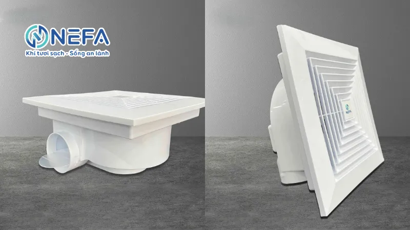 Cấu tạo quạt hút âm trần 600x600