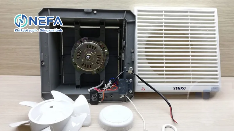 Quạt hút mùi nhà vệ sinh âm trần Senko