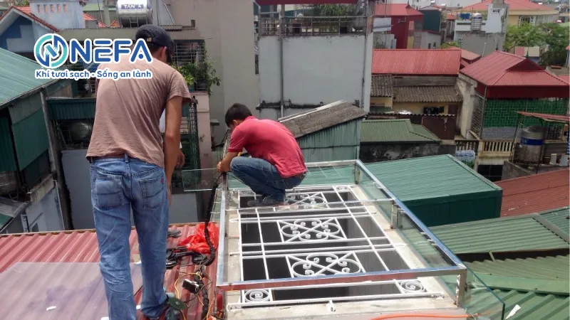 Hướng dẫn lắp đặt giếng trời thông gió