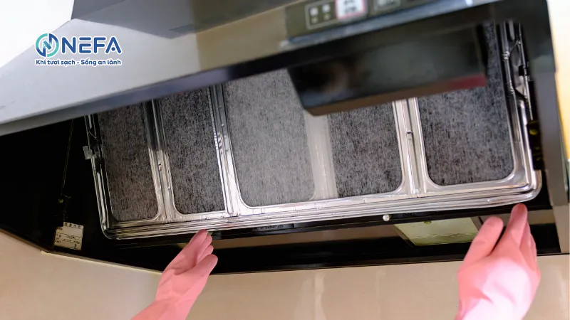 Cấu tạo của máng hút mùi