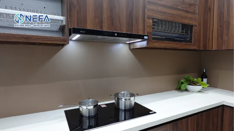 Vị trí nên lắp đặt máng hút mùi