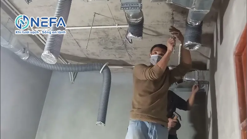 Hướng dẫn lắp đặt quạt cấp gió tươi có lọc