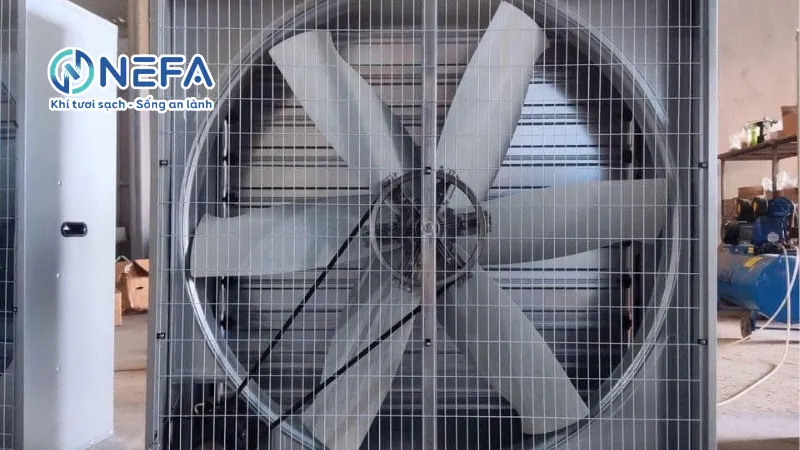Cấu tạo quạt hút công nghiệp vuông 600x600