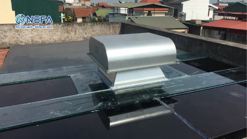 Cấu tạo của quạt thông gió giếng trời