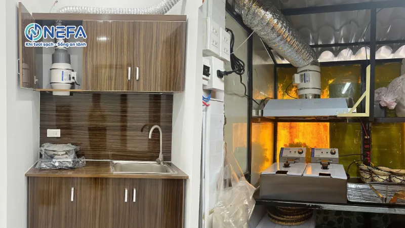 Ưu điểm của quạt thông gió hút mùi tại Nefa