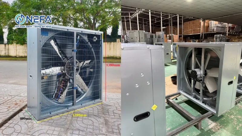 Công dụng của quạt thông gió vuông inox