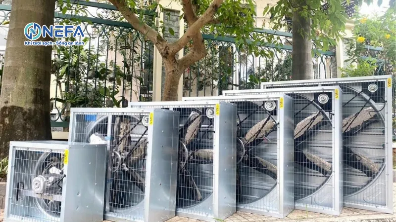 Nefa cung cấp các dòng quạt thông gió vuông inox
