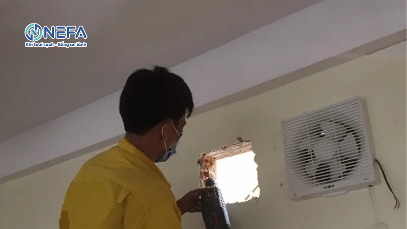 Hướng dẫn lắp đặt quạt thông gió mini 10x10