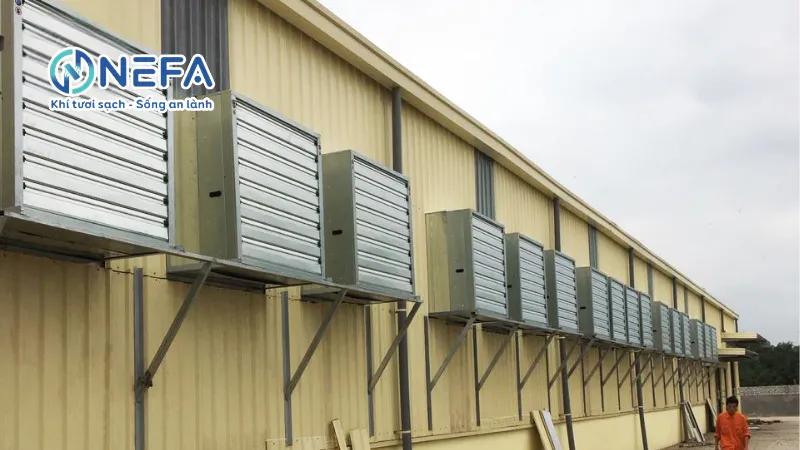 Thông gió 1 line chỉ hút gió thải