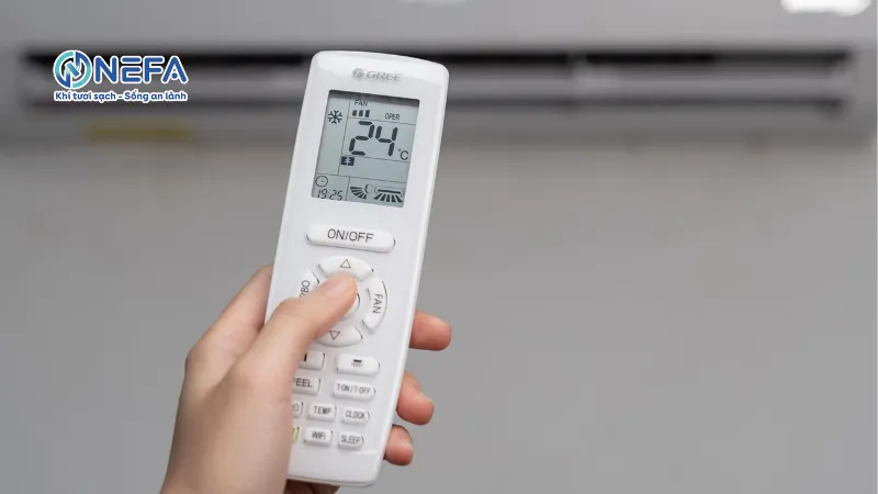 Dùng máy lạnh kết hợp với chức năng tạo độ ẩm