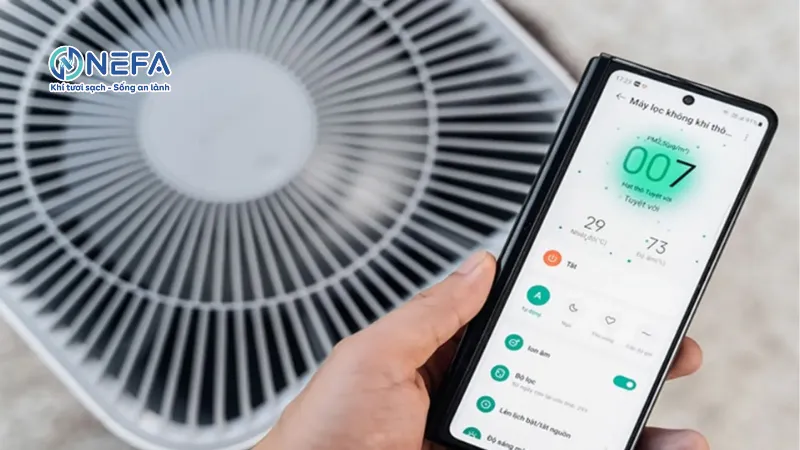 bật máy lọc không khí cả ngày