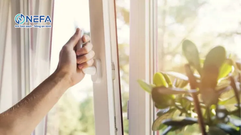 Mở cửa sổ thường xuyên