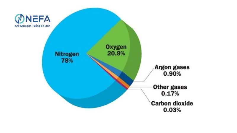 Thành phần của không khí khô