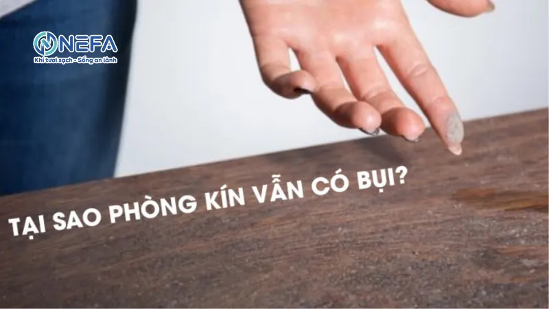Tại sao phòng kín vẫn có bụi xuất hiện? Cách nào khắc phục?