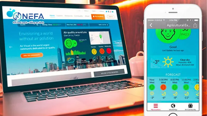 Hướng dẫn cách đo ô nhiễm không khí trên máy tính