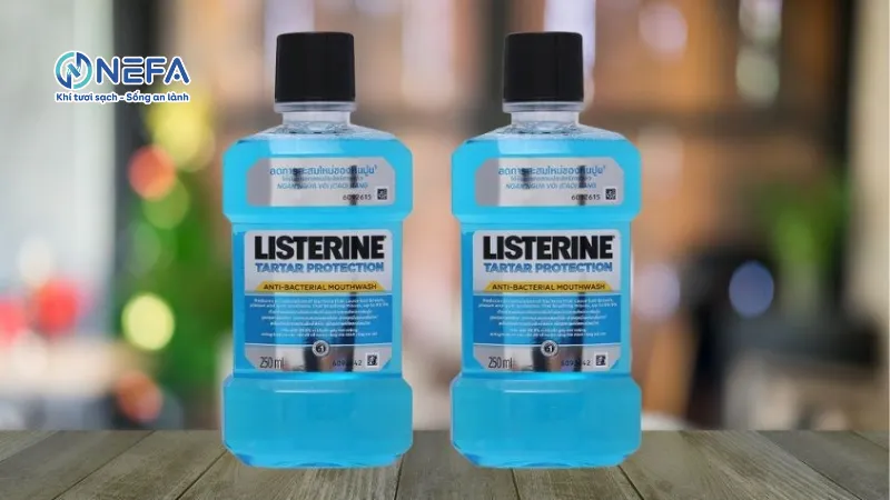 Khử mùi khai nước tiểu mèo bằng nước súc miệng Listerine