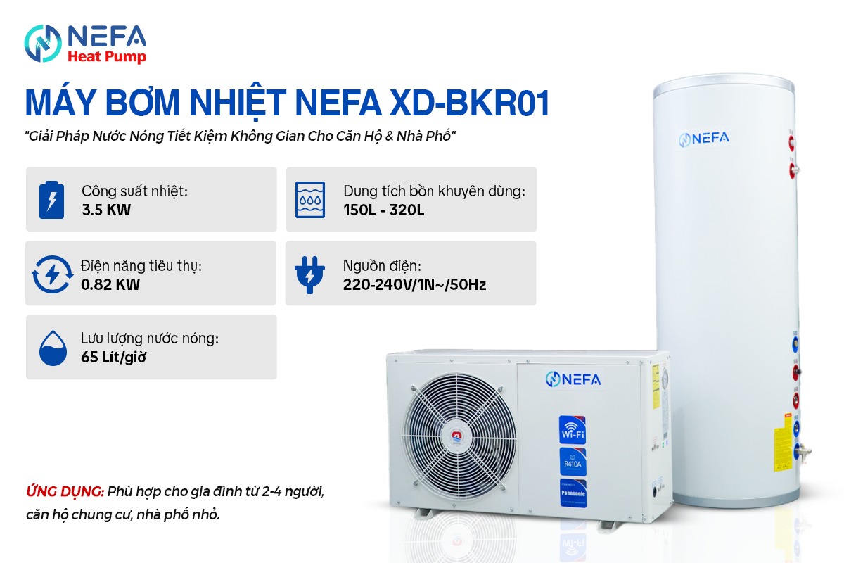 máy nước nóng trung tâm heat pump hoạt động như thế nào