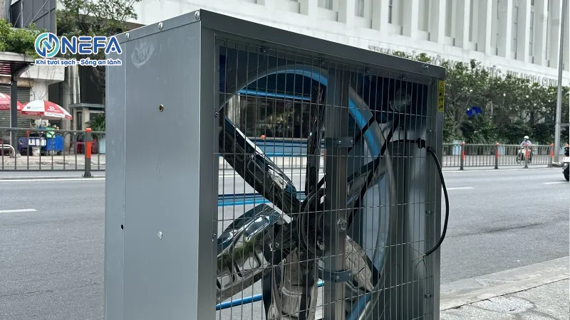 Cấu tạo quạt hút công nghiệp 900x900x400
