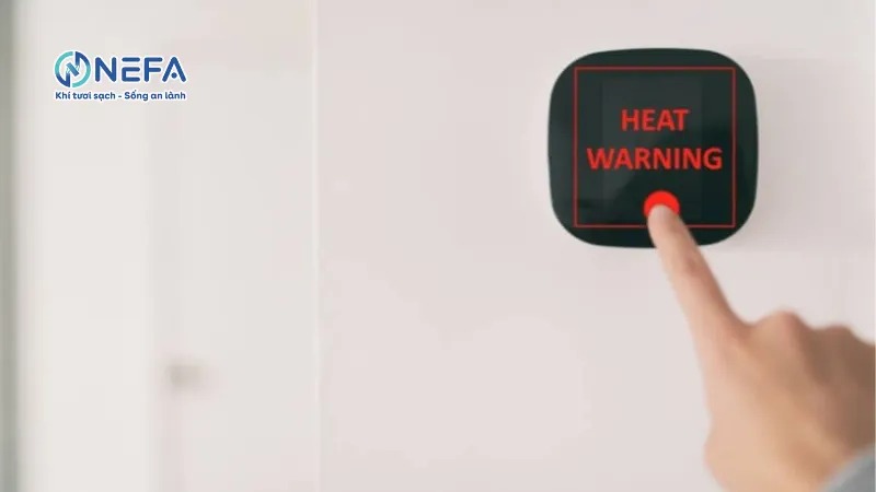 Đèn báo ô nhiễm không đổi màu