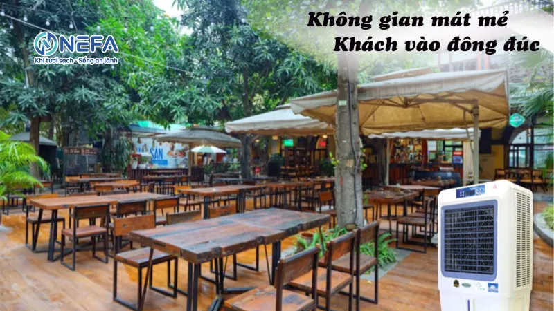 Lợi ích khi sử dụng quạt hơi nước cho quán ăn, nhà hàng