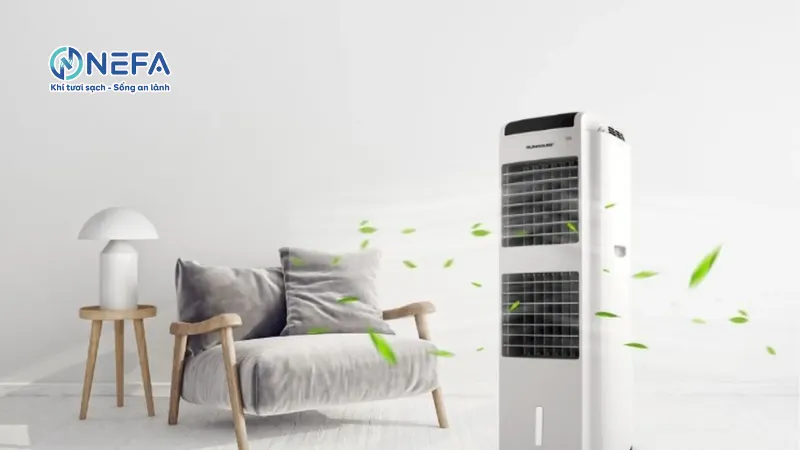 Cách đổ nước vào quạt hơi nước Sunhouse