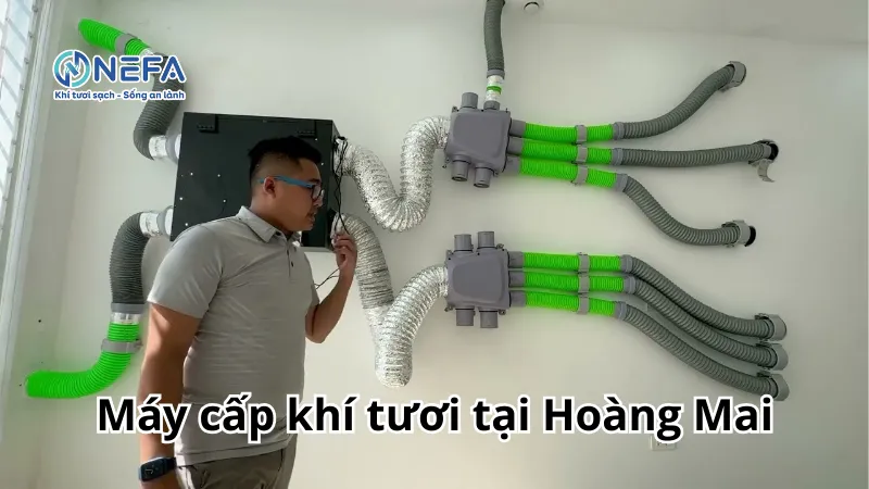 Địa chỉ mua máy cấp khí tươi tại Hoàng Mai - Lắp đặt tại nhà