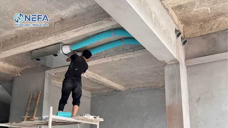 Quy trình lắp đặt máy cấp khí tươi tại Nam Từ Liêm – Nefa