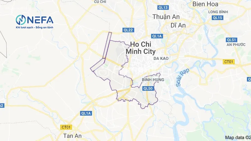 Các huyện, xã tại Bình Chánh Nefa bán quạt hơi nước
