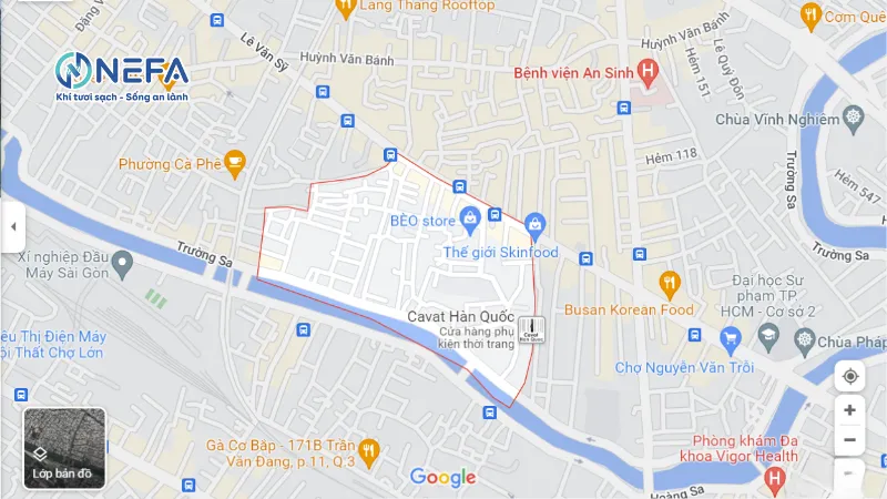 Các khu vực Nefa bán quạt điều hòa hơi nước tại quận 3