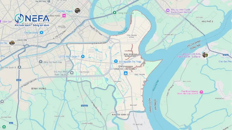 Nefa bán quạt điều hòa hơi nước ở khu vực nào tại quận 7?