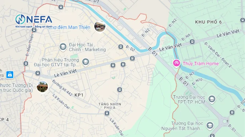 Các khu vực nào Nefa bán quạt hơi nước tại quận 9?