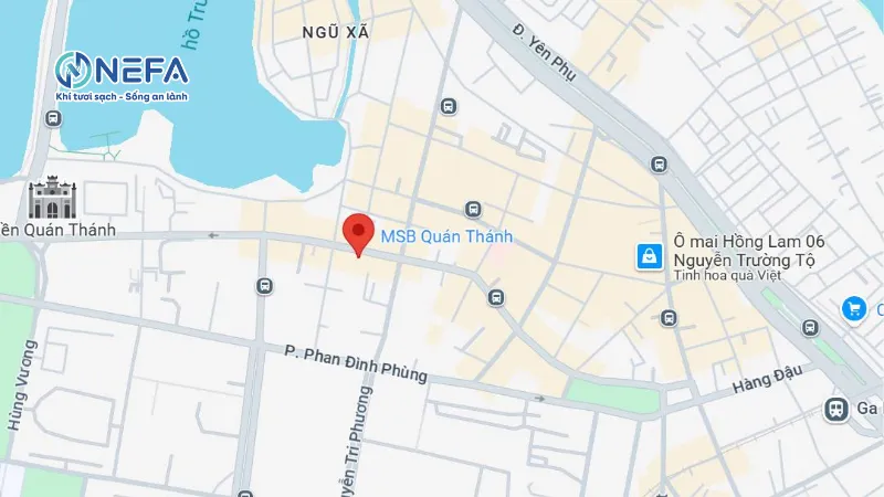 Các khu vực Nefa giao quạt thông gió tại Quận Ba Đình
