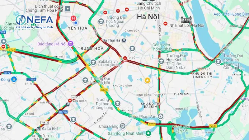 Các khu vực Nefa bán và lắp đặt quạt thông gió tại Hà Nội