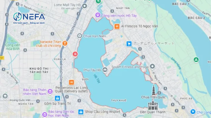 Các khu vực Nefa giao quạt thông gió tại quận Tây Hồ