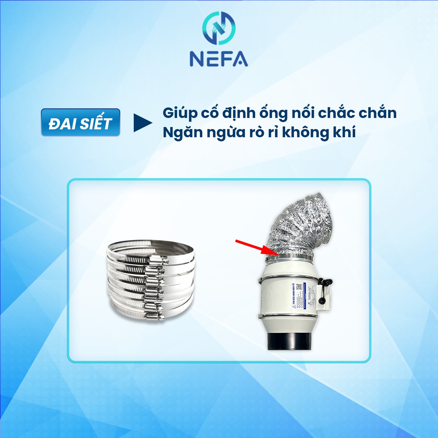 Các phụ kiện quạt thông gió của NEFA