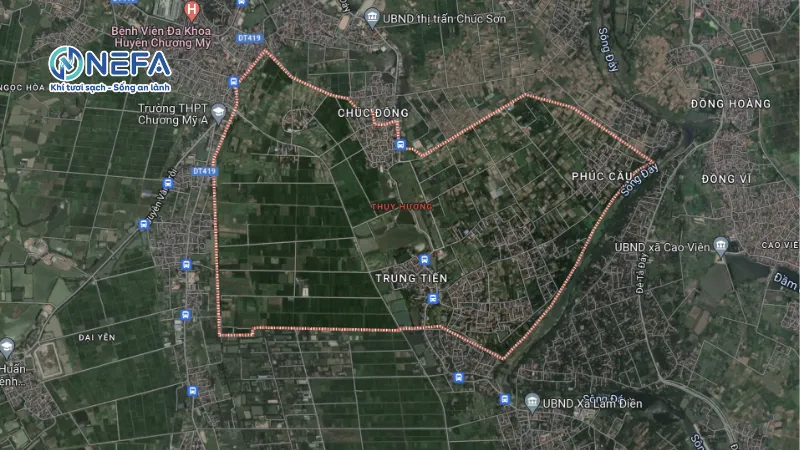 Khu vực hỗ trợ lắp đặt máy cấp khí tươi tại Chương Mỹ