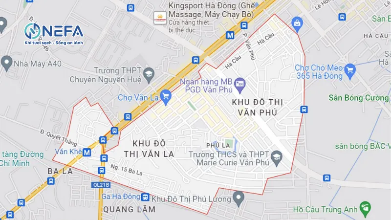 Các khu vực Nefa giao quạt thông gió tại quận Hà Đông
